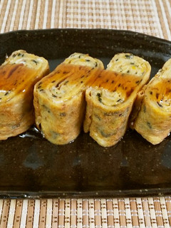 【美人レシピ】のりたま卵焼き甘酢あんかけ-レシピのメイン写真