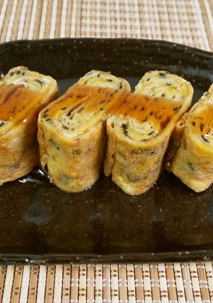 【美人レシピ】のりたま卵焼き甘酢あんかけ-レシピのメイン写真