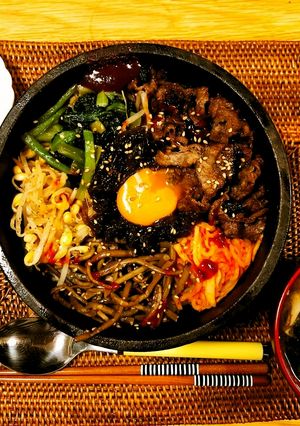 栄養満点◎簡単石焼ビビンバもずく乗せ-レシピのメイン写真