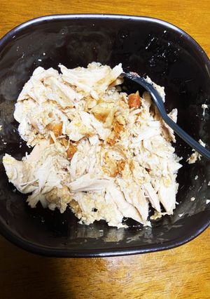 オートミールでロティサリーチキン丼-レシピのメイン写真