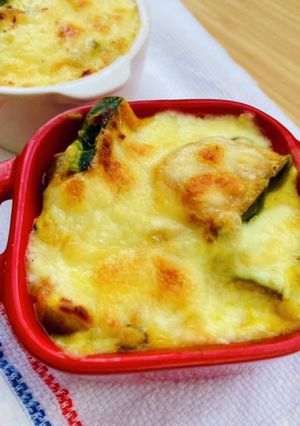 フライパンで！かぼちゃとチキンのグラタン-レシピのメイン写真