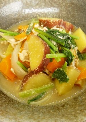さつま芋の坦々風スープ-レシピのメイン写真