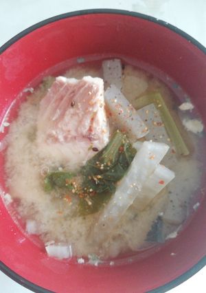 サバ缶と大根の味噌汁-レシピのメイン写真