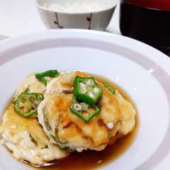 รูปของ オクラと豆腐のふんわりつくね〜和風あん〜