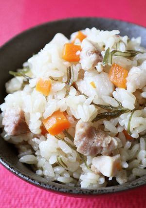 豚と昆布の炊き込みご飯-レシピのメイン写真