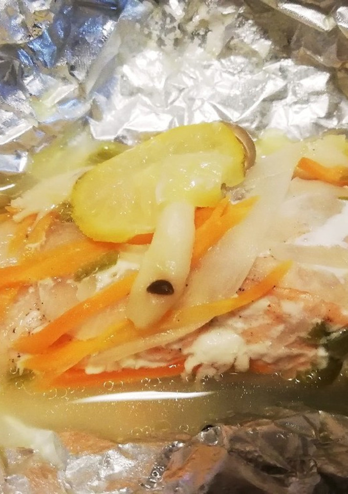サーモンの蒸し焼き-レシピのメイン写真