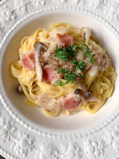 きのこのクリームスパゲティ-レシピのメイン写真