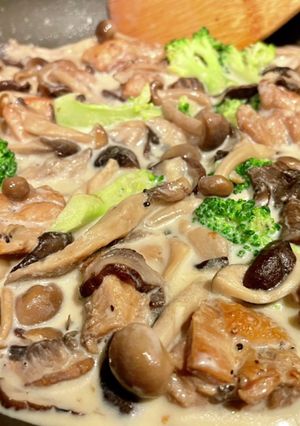 鶏ときのこの豆乳煮-レシピのメイン写真