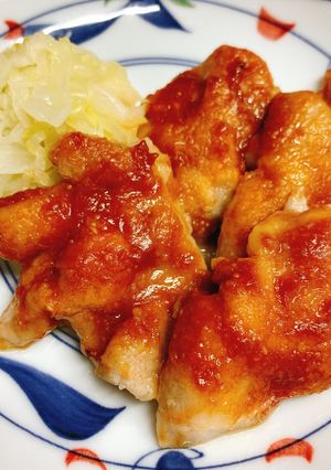 【病院】肉BBQソースやき【給食】-レシピのメイン写真