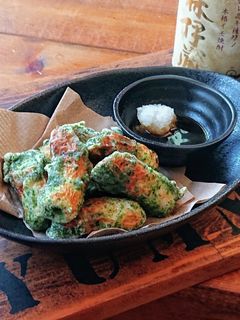 おうち居酒屋★ちくわとオクラの磯辺揚げ-レシピのメイン写真