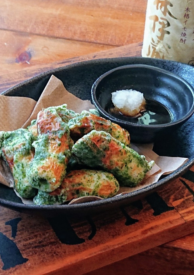 おうち居酒屋★ちくわとオクラの磯辺揚げ-レシピのメイン写真