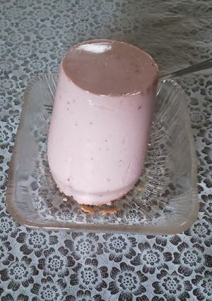 飲むヨーグルトで手軽に1人分のレアチーズ-レシピのメイン写真