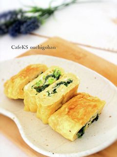 卵焼きバリエ*みつば入り卵焼き-レシピのメイン写真