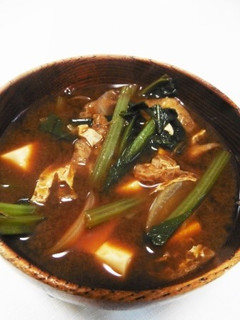小松菜と豆腐の味噌汁-レシピのメイン写真