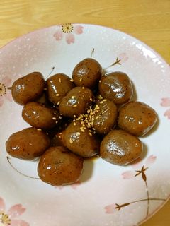 こんにゃくの甘辛煮炒め-レシピのメイン写真