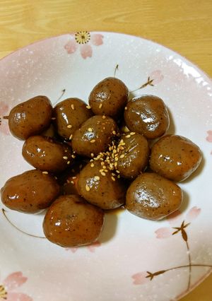 こんにゃくの甘辛煮炒め-レシピのメイン写真