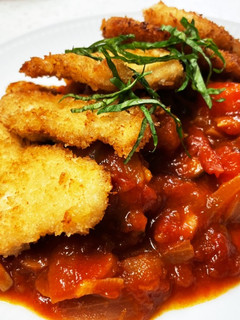 鶏むねカツレツのトマトラタトゥーユ添え-レシピのメイン写真