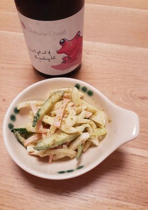 ワインに合う♪大根とハムのバジルサラダ-レシピのメイン写真
