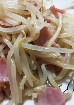 もやし！ベーコン！つまみです。-レシピのメイン写真
