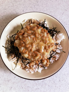 玉ねぎ入りチーズ納豆ごはん♡-レシピのメイン写真