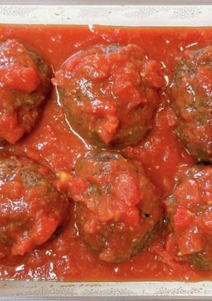 作り置きに。トマト缶のハンバーグソース-レシピのメイン写真