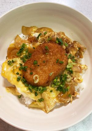 コロッケの卵とじ丼♡-レシピのメイン写真