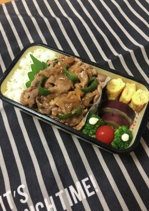 男子高校生弁当9/30生姜焼き弁当-レシピのメイン写真