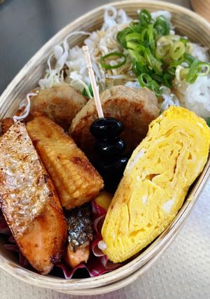 サーモンバター弁当-レシピのメイン写真