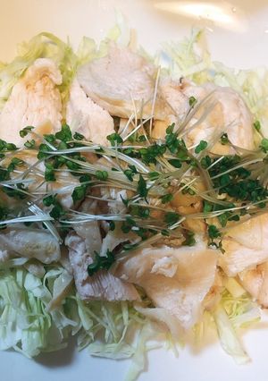 【作り置き】レンジで簡単蒸し鶏-レシピのメイン写真