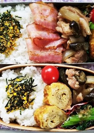 鶏肉ナス照焼き弁当(9.30)-レシピのメイン写真