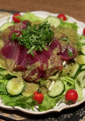ちょっとオシャレにカツオのサラダ♪-レシピのメイン写真