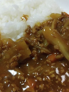 ごぼうとひき肉のカレー-レシピのメイン写真