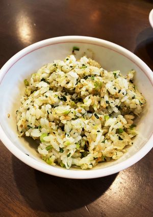 小松菜とちりめんの炒めご飯-レシピのメイン写真