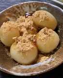高野豆腐パウダーで黒蜜きな粉の白玉団子