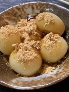 高野豆腐パウダーで黒蜜きな粉の白玉団子-レシピのメイン写真