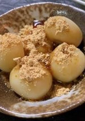高野豆腐パウダーで黒蜜きな粉の白玉団子-レシピのメイン写真