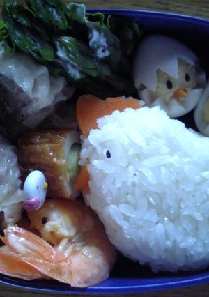 にわとりとひよこの親子弁当☆(キャラ弁)-レシピのメイン写真