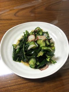 タコときゅうりとワカメの酢の物-レシピのメイン写真