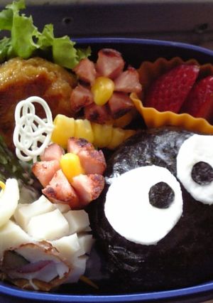 まっくろくろすけ弁当♡(キャラ弁)-レシピのメイン写真