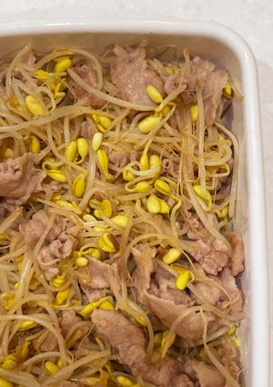 モヤシと豚バラ肉の炒め物-レシピのメイン写真