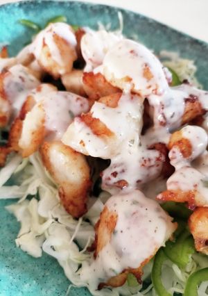 ボリュームサラダっぽくササミ唐揚げ-レシピのメイン写真