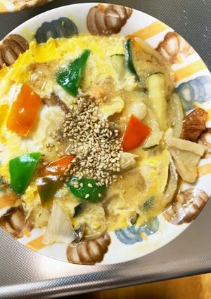根菜チクワ台湾風豆乳スープ味オムレツ風-レシピのメイン写真