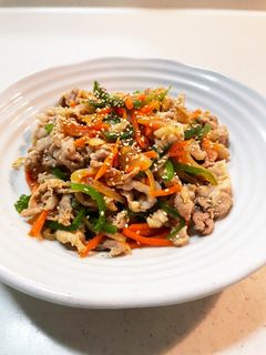 豚こま肉と残り野菜のプルコギ風-レシピのメイン写真
