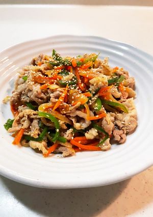 豚こま肉と残り野菜のプルコギ風-レシピのメイン写真