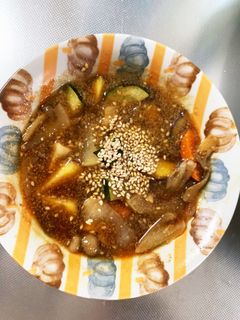 根菜甘辛炒め味温野菜サラダ-レシピのメイン写真