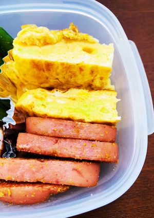 Newバーガーでポーク玉子風（お弁当）-レシピのメイン写真