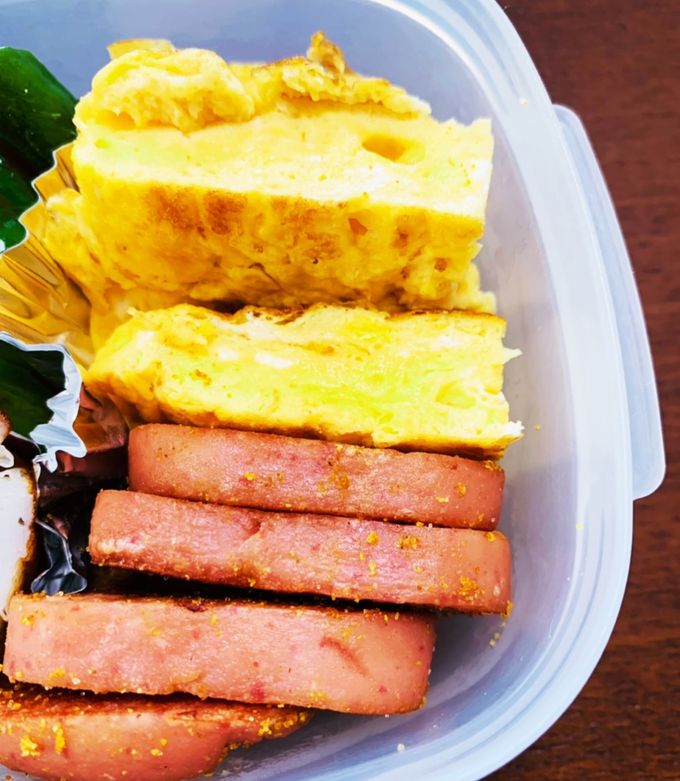 Newバーガーでポーク玉子風(お弁当)-レシピのメイン写真