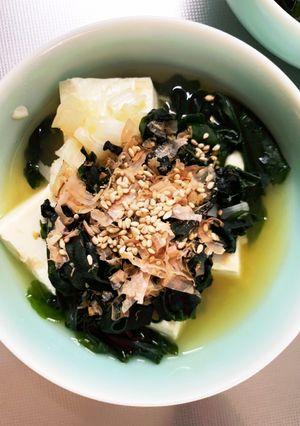 全てレンジ麺つゆで簡単ネギ生姜湯豆腐-レシピのメイン写真