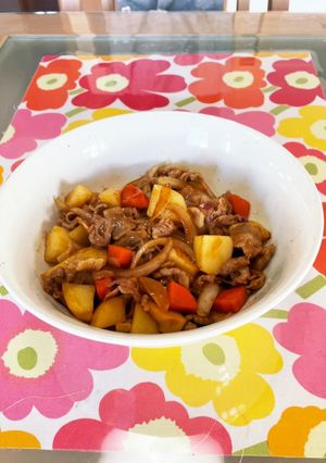 豚こまとじゃがいものカレー炒め-レシピのメイン写真