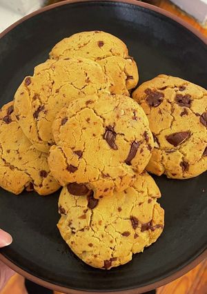 ひよこ豆パウダーのチョコチップクッキー-レシピのメイン写真